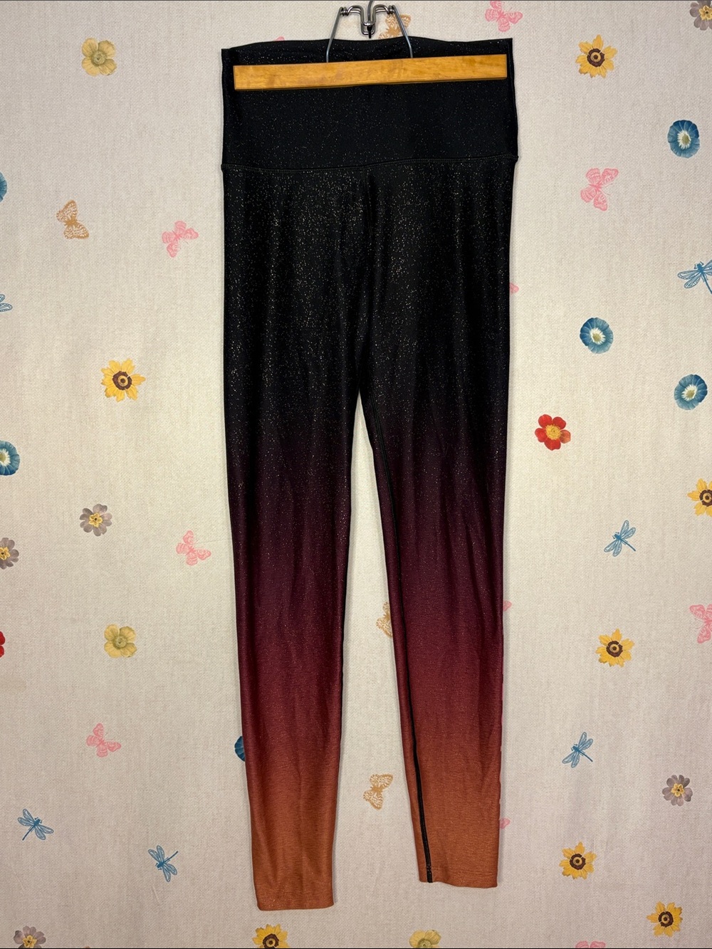 Peloton - Sunrise Ombre Autumn Glitter High-Waist Leggings Athletic Athleisure